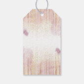 Babydusche Blumenbriefe Personalisiert Geschenkanhänger (Rückseite)