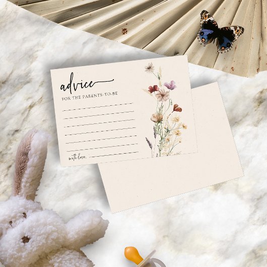 Babydusche Blumenratkarte Einladung