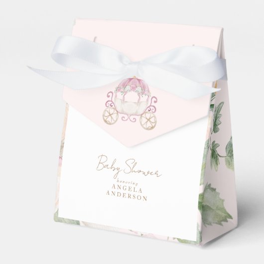 Babydusche Blush Princess Carriage Geschenkschachtel (Vorderseite)