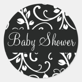 Babydusche Blütenrebe Aufkleber Siegel
