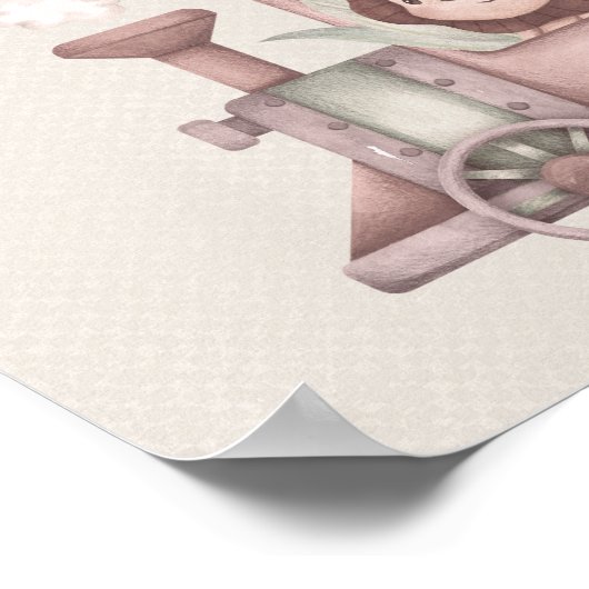 Babydusche Boho Begrüßung Poster (Ecke)