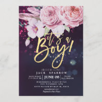 Babydusche Boho Blumenzather Lila Bokeh Light