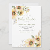 Babydusche botanisch einladung (Vorderseite)