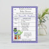 Babydusche Boy Einladung (Stehend Vorderseite)