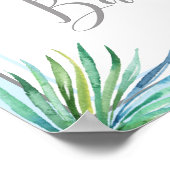 Babydusche Boy Elephant Begrüßungszeichen Poster (Ecke)