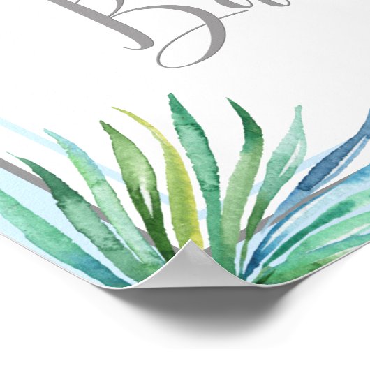 Babydusche Boy Elephant Begrüßungszeichen Poster (Ecke)