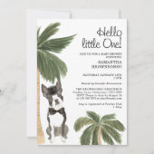 Babydusche Boy Rustic Boston Terrier Dog Einladung (Vorderseite)