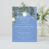 Babydusche Bridal Sweet 16. Confetti Mint Blue Einladung (Stehend Vorderseite)