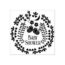 Babydusche Briefmarke Gummistempel