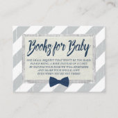 Babydusche bringen Boy Navy Krawatte Beilage Begleitkarte (Vorderseite)