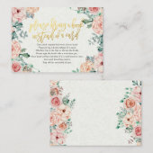 Babydusche bringen Sie bitte ein Buch anstelle ein Begleitkarte (Vorne/Hinten)