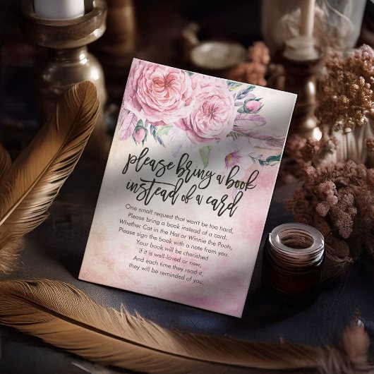 Babydusche bringen Sie bitte ein Buch anstelle ein Begleitkarte