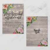 Babydusche bringen Sie bitte ein Buch anstelle ein Begleitkarte (Vorne/Hinten)