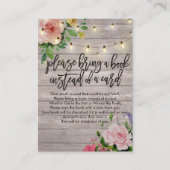 Babydusche bringen Sie bitte ein Buch anstelle ein Begleitkarte (Vorderseite)