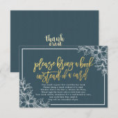 Babydusche bringen Sie bitte ein Buch anstelle ein Einladung (Vorne/Hinten)