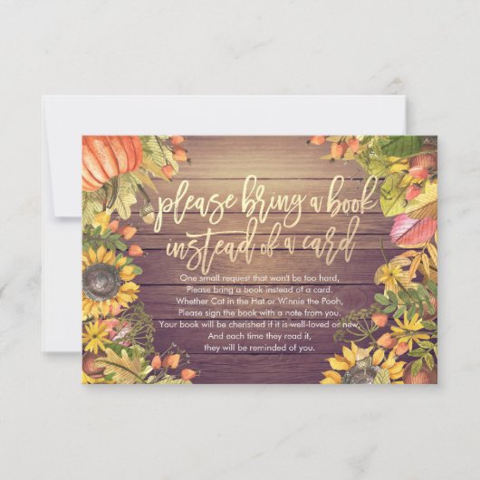 Babydusche bringen Sie bitte ein Buch anstelle ein Einladung (Vorderseite)