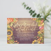 Babydusche bringen Sie bitte ein Buch anstelle ein Einladung (Stehend Vorderseite)