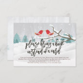 Babydusche bringen Sie bitte ein Buch anstelle ein Einladung (Vorne/Hinten)