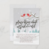 Babydusche bringen Sie bitte ein Buch anstelle ein Einladung (Vorne/Hinten)