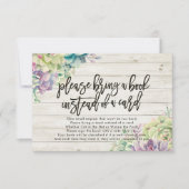 Babydusche bringen Sie bitte ein Buch anstelle ein Einladung (Vorderseite)