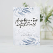 Babydusche bringen Sie bitte ein Buch anstelle ein Einladung (Stehend Vorderseite)