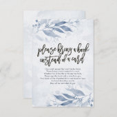 Babydusche bringen Sie bitte ein Buch anstelle ein Einladung (Vorne/Hinten)