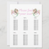 Babydusche Brown Mermaid Pink Tabelle Tabelle Tabe Einladung (Vorderseite)