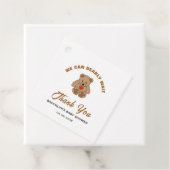 Babydusche Brown Teddy Bär wir können frühzeitig w Geschenkanhänger (Beispiel)