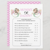 Babydusche Brpwn Meerjungfrau unter dem Meer. Einladung (Vorne/Hinten)