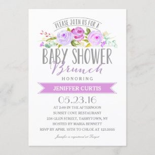 Babydusche Brunch   Babyparty Einladung
