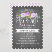 Babydusche Brunch Einladung (Vorne/Hinten)