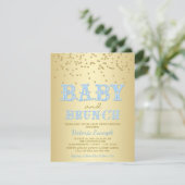 Babydusche Brunch Kinderdusche Einladungen (Stehend Vorderseite)