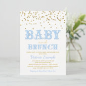 Babydusche Brunch Kinderdusche Einladungen (Stehend Vorderseite)