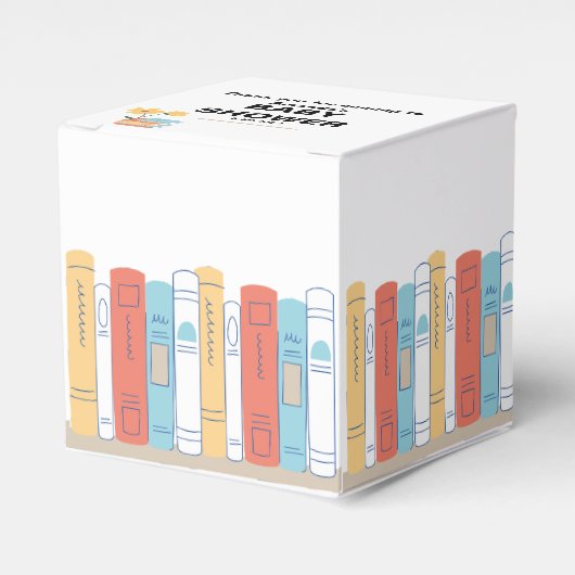 Babydusche, Brunch und Bücher, geschlechtsneutral Geschenkschachtel (Vorderseite)