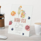 Babydusche/Brunch Wasserfarbe Mimosa/Mama-osa Bar Sockelschild (In SItu)