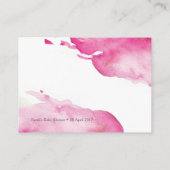 Babydusche Buch für Babykarten Begleitkarte (Rückseite)