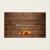 Babydusche Buchanfrage Rustikale Herbstlaube Herbs (Rückseite)