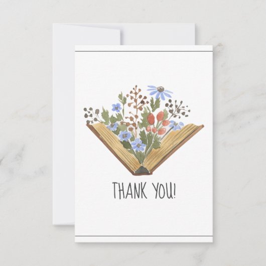 Babydusche buchen dankeskarte (Vorderseite)