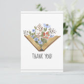 Babydusche buchen dankeskarte (Stehend Vorderseite)