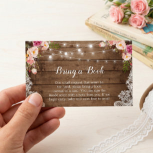 Babydusche buchen Rustikale rosa Blumenmatte