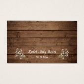 Babydusche buchen Rustikales Gipskraut (Rückseite)