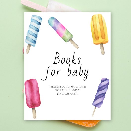 Babydusche - Bücher für Kinderposter Poster