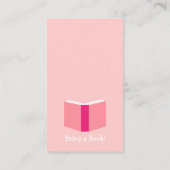 Babydusche Buchsteckkarte Begleitkarte (Rückseite)