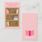 Babydusche Buchsteckkarte Begleitkarte (Vorne/Hinten)