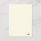 Babydusche Buchungsanfrage Beilage Karte (Rückseite)