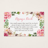 Babydusche Buchungsanfrage Rosa Blütenbraun (Vorderseite)