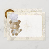 Babydusche Buffet - Lebensmittelkarten Einladungspostkarte (Vorne/Hinten)