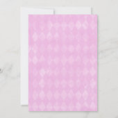 Babydusche Bunny Lila Baby Dusche Einladung (Rückseite)