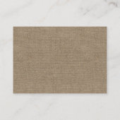 Babydusche Burlap & Lace Bringen Sie eine Buchungs Begleitkarte (Rückseite)