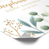 Babydusche Butterfly Begrüßungszeichen Poster (Ecke)